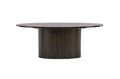 Bianca Oval Sofa Table Mocca - The Outlet Home