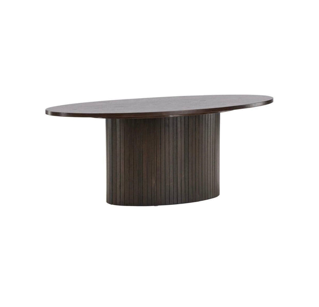 Bianca Oval Sofa Table Mocca - The Outlet Home