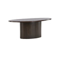 Bianca Oval Sofa Table Mocca - The Outlet Home