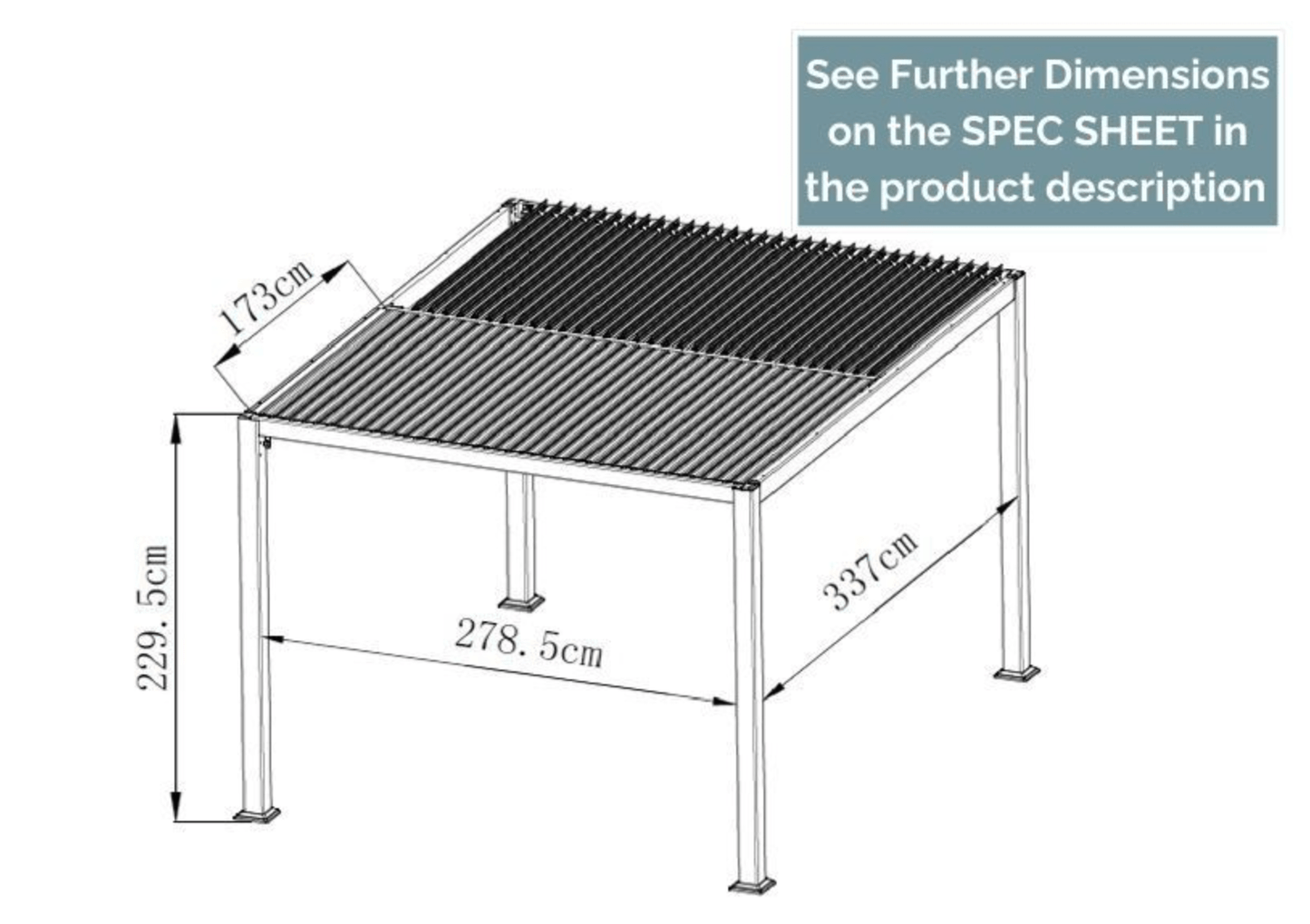 Cosmo Gazebo - 3 X 3M - The Outlet Home