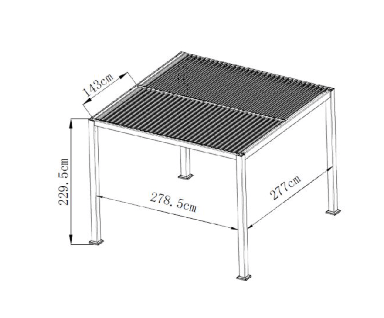Cosmo Gazebo - 3 X 3M - The Outlet Home