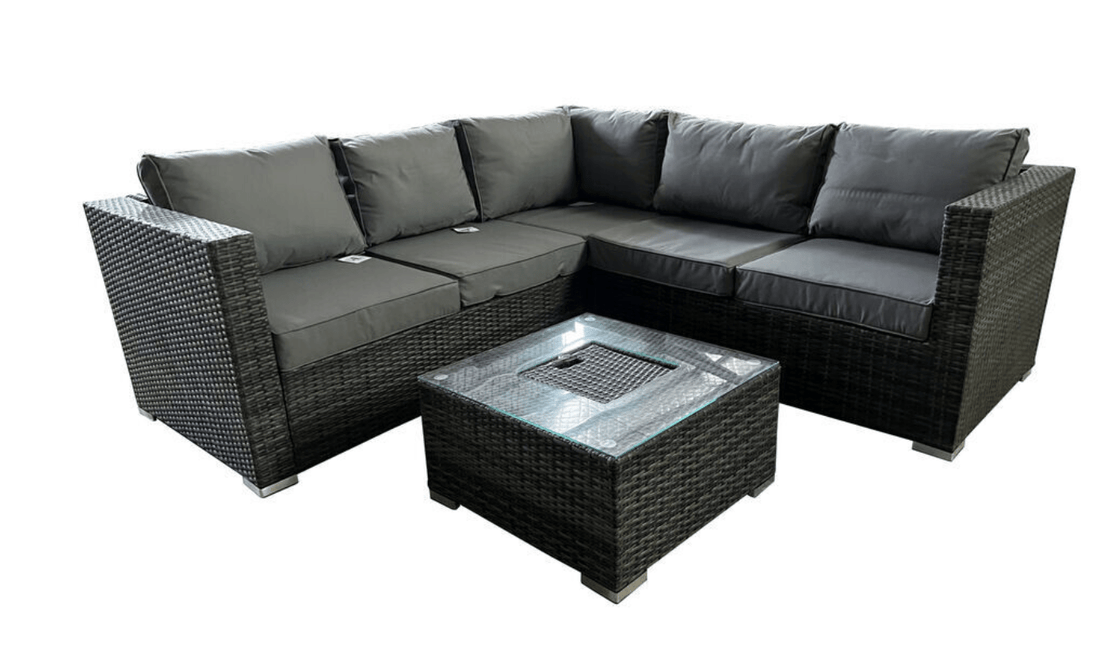 Ibiza Corner Sofa Set with Ice Bucket Coffee Table - The Outlet Home