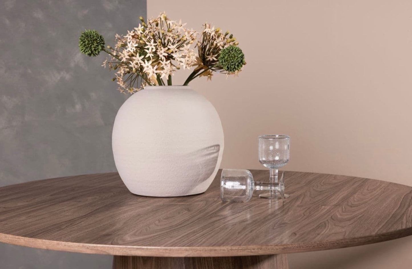 Lanzo Round Dining Table 120cm - The Outlet Home