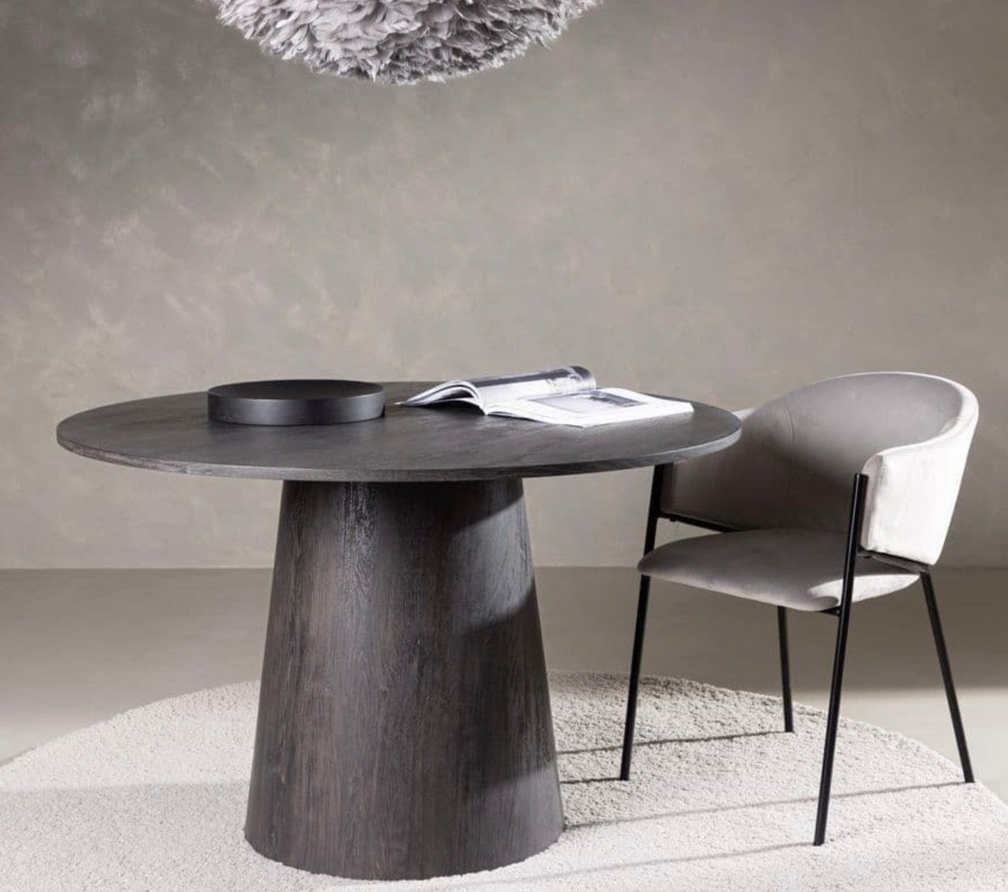 Lanzo Round Dining Table 120cm - The Outlet Home