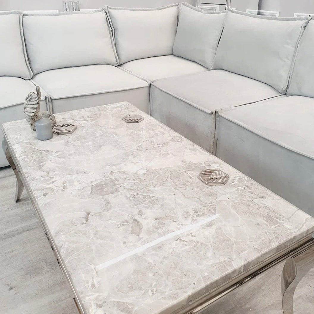 Louis Chrome Coffee Table - The Outlet Home