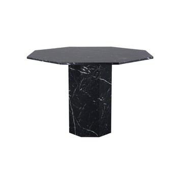 Marbs Black Round Dining Table - The Outlet Home