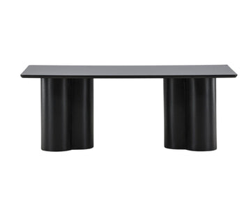 Olivia Rectangular Sofa Table Black - The Outlet Home