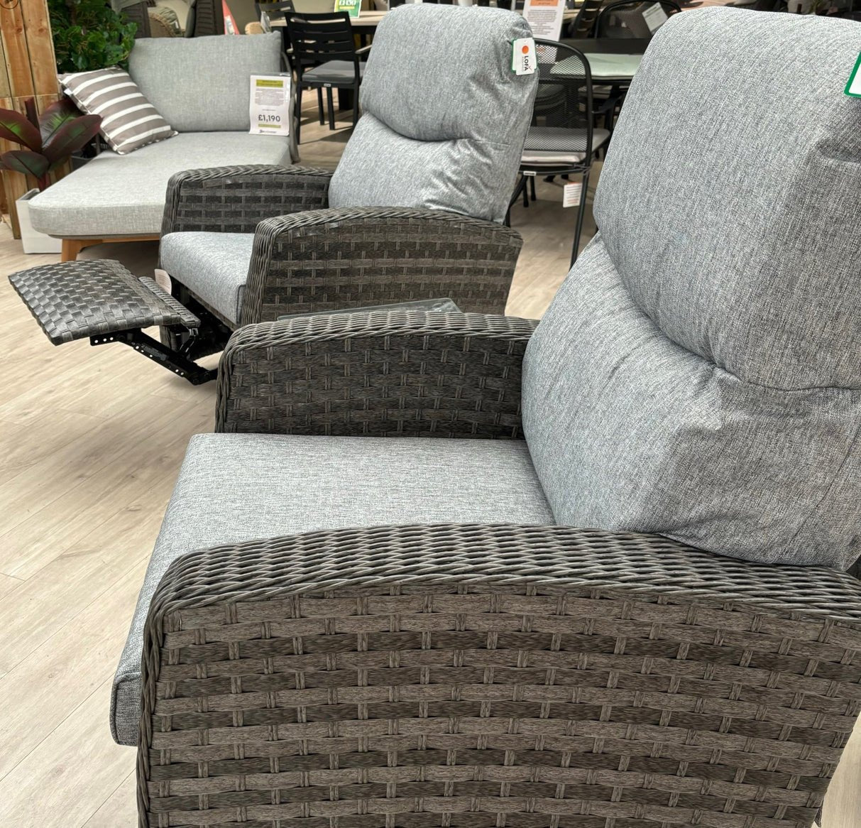 St Tropez Relaxer Recliner Bistro Set - The Outlet Home