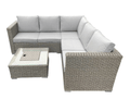 Stockholm Rattan Corner Sofa Set WITH Ice Bucket Coffee Tbale - The Outlet Home