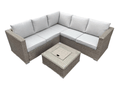 Stockholm Rattan Corner Sofa Set WITH Ice Bucket Coffee Tbale - The Outlet Home