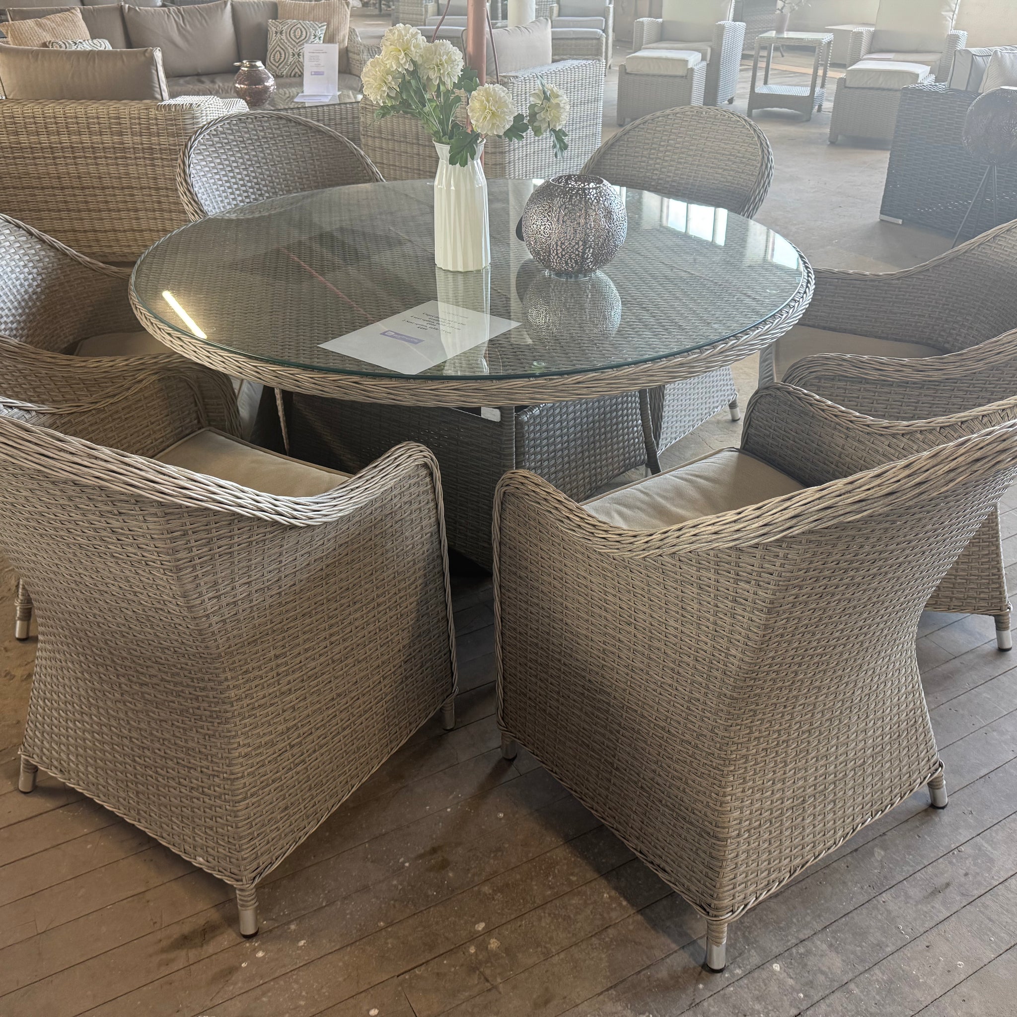 Ex Display Capri 6 Seat Dining Set
