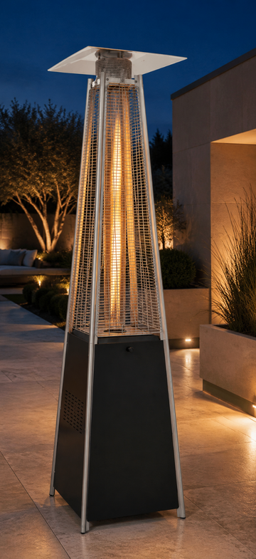 Etna Black Edition Pyramid Patio Heater 13Kw - INCLUDES FREE COVER! - Pre Order 7TH September