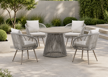 Aura 4 Seater Natural Dining Set