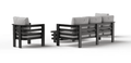 Ada Luxury Aluminium Corner Sofa with Coffee Table - The Outlet Home