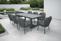 Alize Luxury Aluminium 8 Seat Dining Set - Pre Order April - The Outlet Home