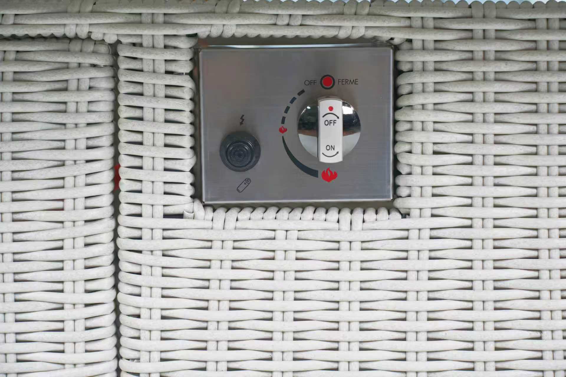 Antigua 8 Seat Oval Dining Set with Fire Pit - Delivery January 2026 - The Outlet Home