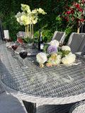 Antigua Luxury 8 Seat Dining Set with Lazy Susan - Pre - order due end of July - The Outlet Home