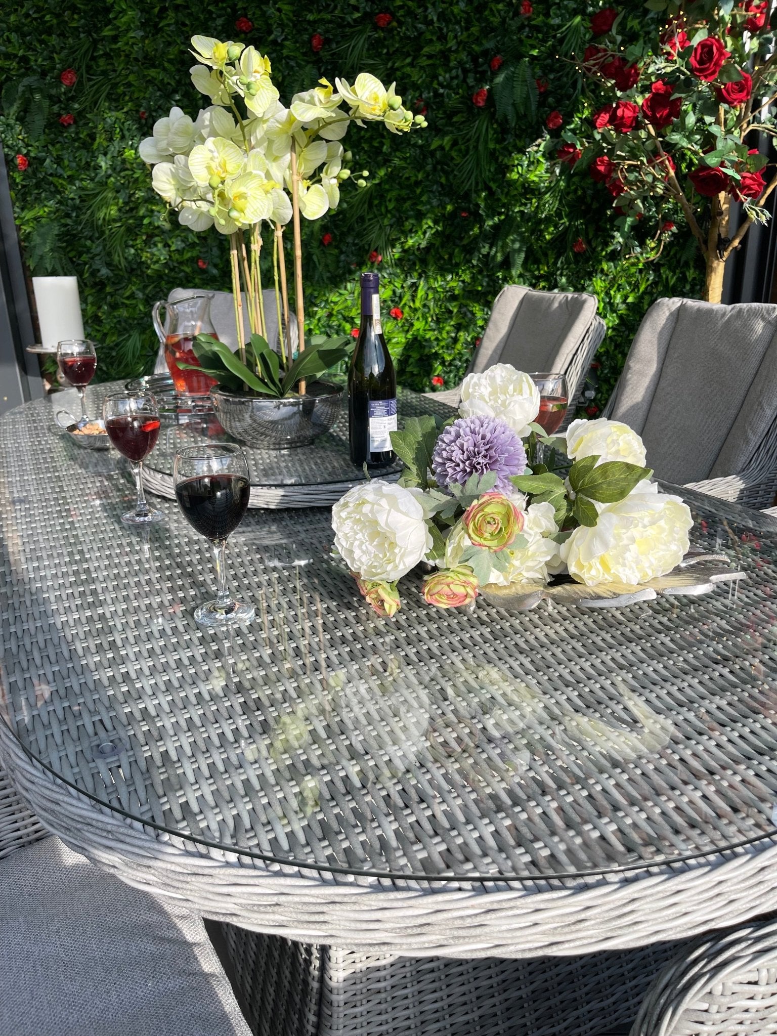 Antigua Luxury 8 Seat Dining Set with Lazy Susan - Pre - order due end of July - The Outlet Home
