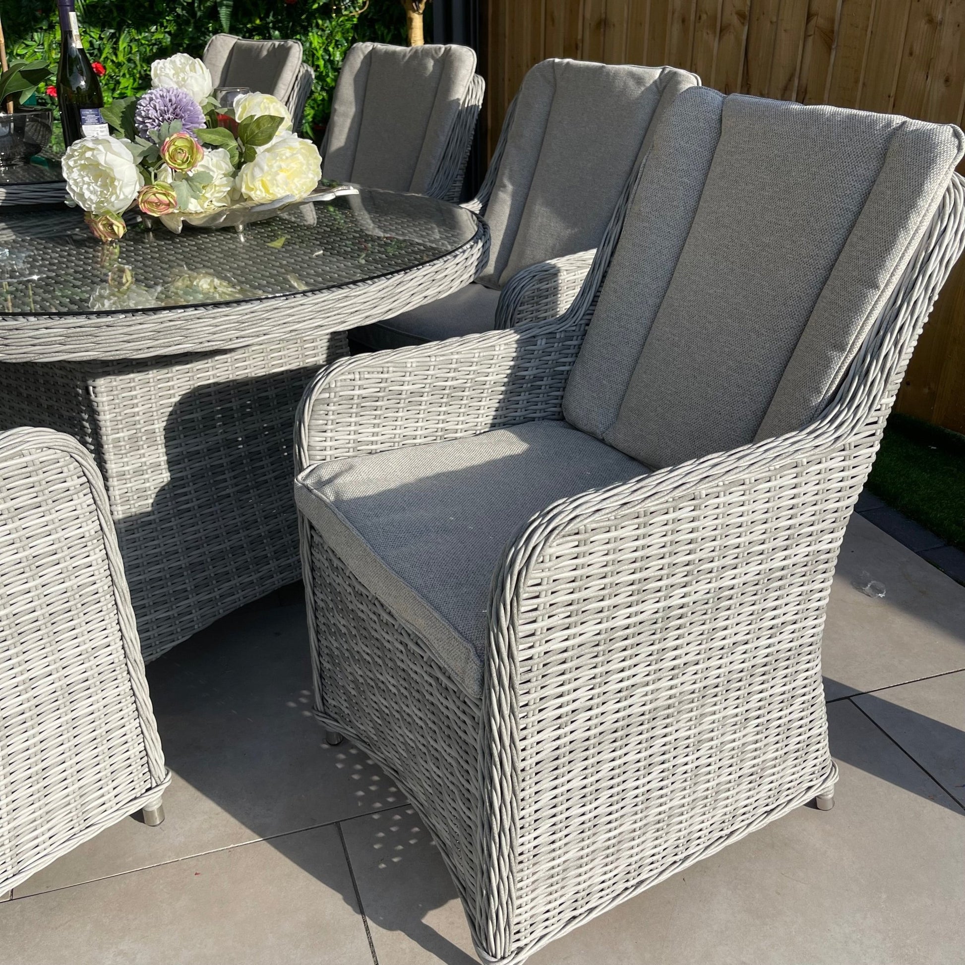 Antigua Luxury 8 Seat Dining Set with Lazy Susan - Pre - order due end of July - The Outlet Home