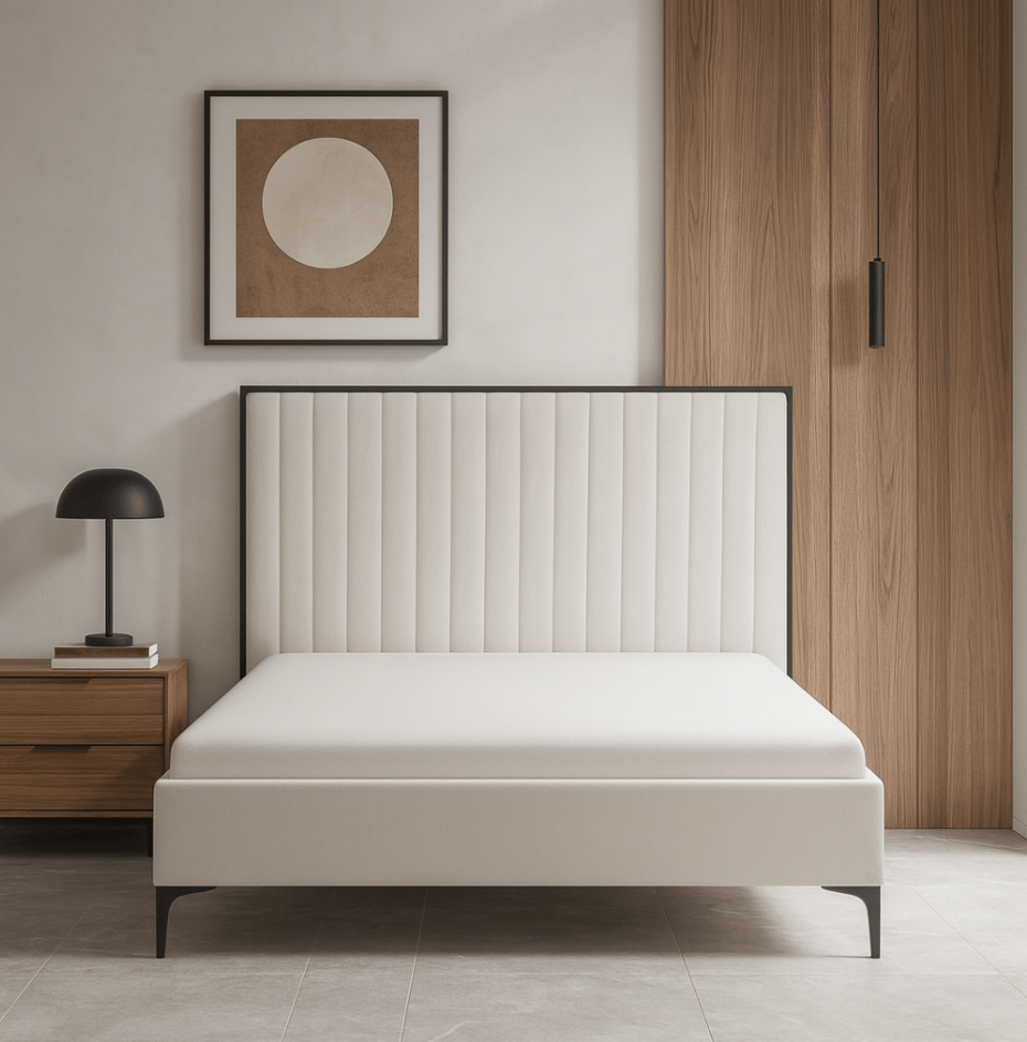 Arlo Luxury Cream Bed - The Outlet Home