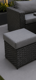 Ava Corner Sofa with Rise and Fall Fire Pit Dining Table - Order by 14th May for Free Parasol & Weather Cover - The Outlet Home