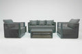 Bali Luxury Sofa Set Grey - Pre - order due May - Order By 12th March For Free Parasol & Weather Cover - The Outlet Home