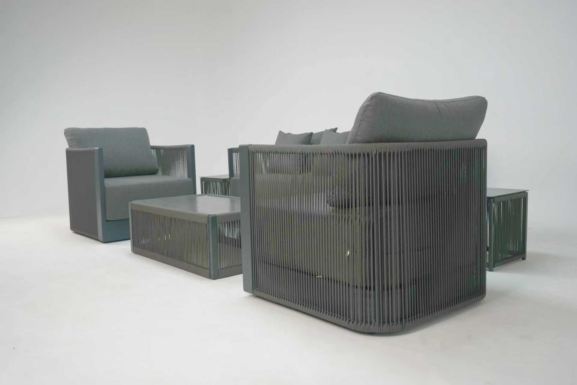 Bali Luxury Sofa Set Grey - Pre - order due May - Order By 12th March For Free Parasol & Weather Cover - The Outlet Home