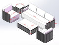 Bali Luxury Sofa Set - Pre - order due end of May - Order by 17th April for Free Weather Cover - The Outlet Home