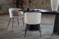 Black Bootcut Oval Dining Table - The Outlet Home