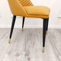 Brand New Alba Leather Dining Chair - The Outlet Home