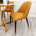 Brand New Alba Leather Dining Chair - The Outlet Home