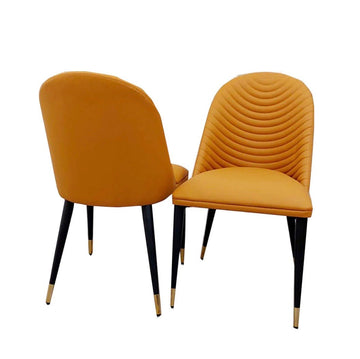 Brand New Alba Leather Dining Chair - The Outlet Home