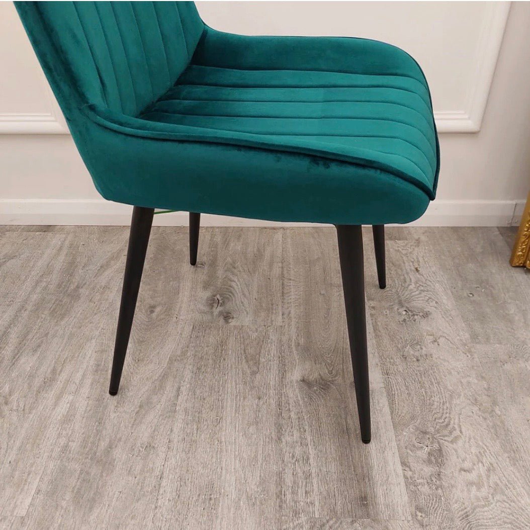 Brand New Dido Velvet Dining Chair - The Outlet Home