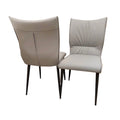 Brand New Flora Leather Dining Chair - The Outlet Home