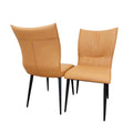 Brand New Flora Leather Dining Chair - The Outlet Home