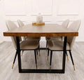 Brand new Freya 1.8 Dining Table Solid Wood with 4 or 6 Etta Chairs - The Outlet Home