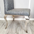 Brand New Nicole Dark Grey Dining Chair - The Outlet Home
