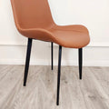 Brand New Remus Leather Dining Chair - The Outlet Home