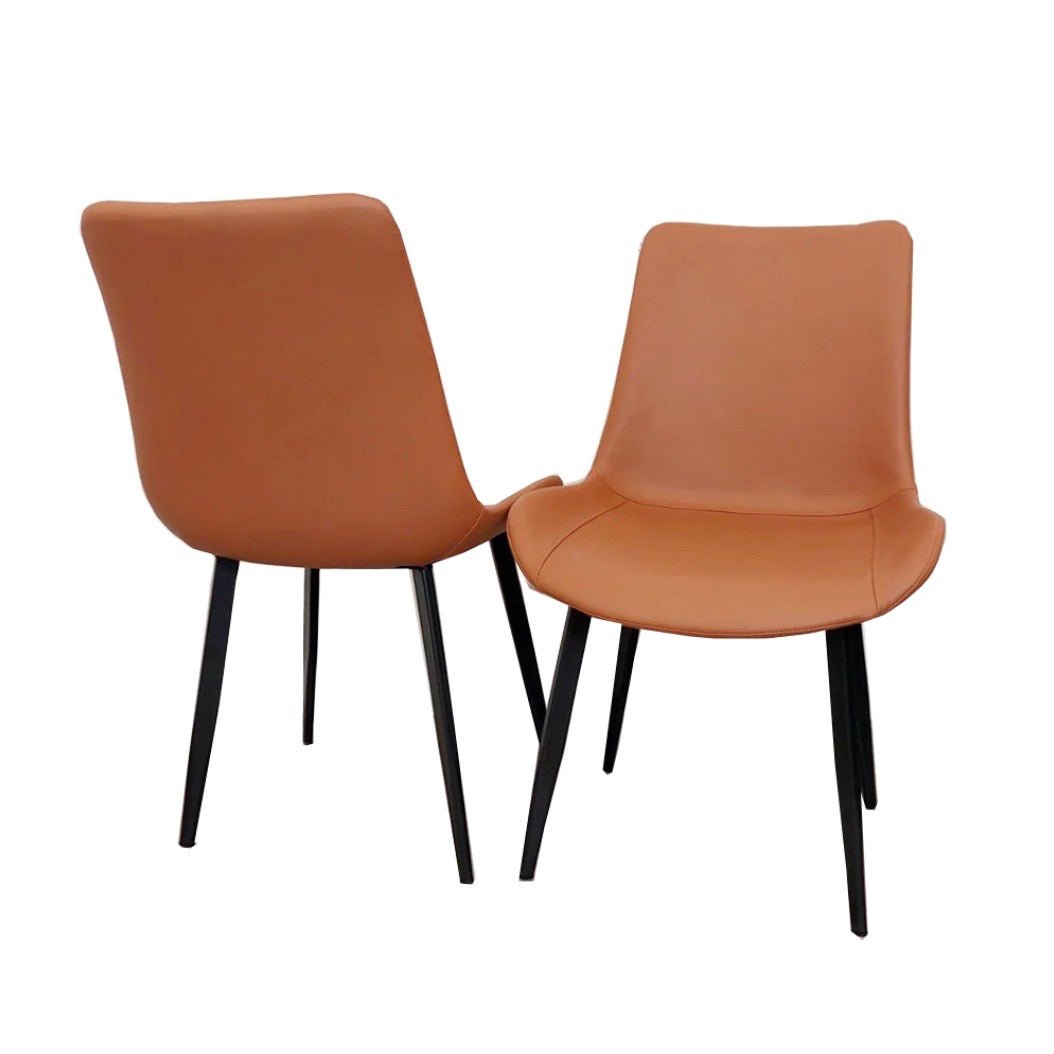 Brand New Remus Leather Dining Chair - The Outlet Home