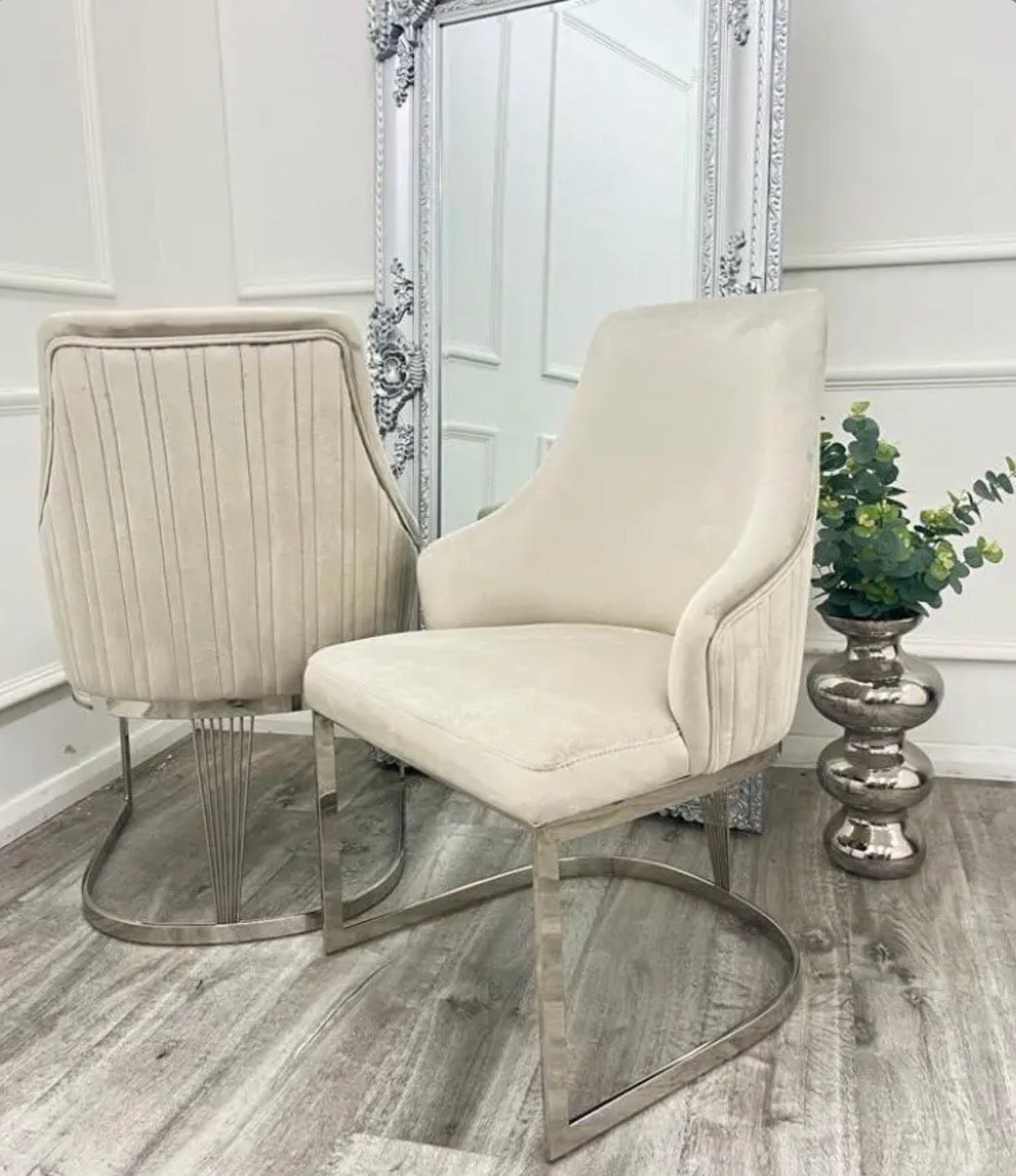 Brand New Roma 1.8 Dining Table with 4 or 6 Chelmsford Dining Chairs - The Outlet Home