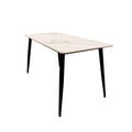 Brand New Titus 1.4m Black Dining Table with Sintered Stone Top - The Outlet Home