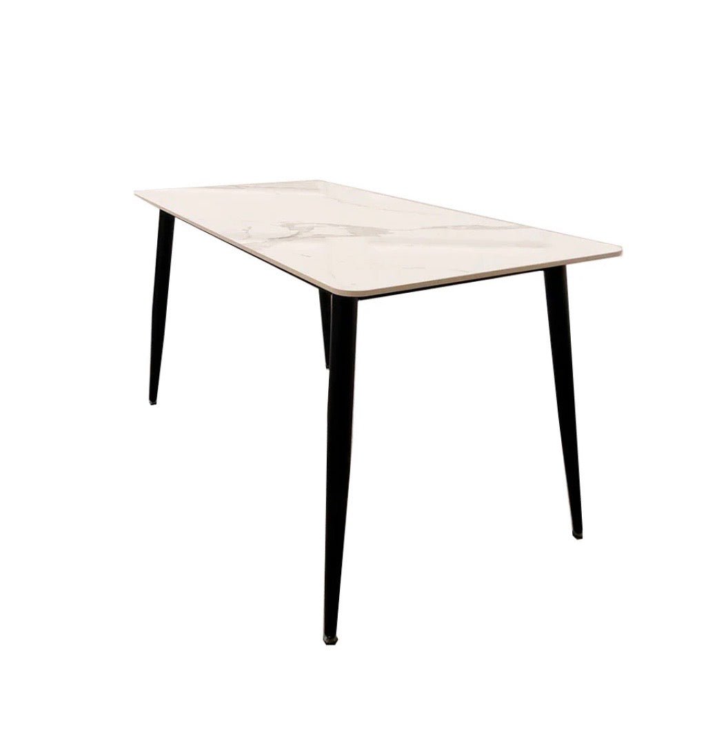 Brand New Titus 1.4m Black Dining Table with Sintered Stone Top - The Outlet Home
