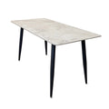 Brand New Titus 1.4m Black Dining Table with Sintered Stone Top - The Outlet Home
