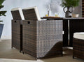 Cambridge 8 Seat Brown Cube Set - The Outlet Home