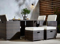 Cambridge 8 Seat Brown Cube Set - The Outlet Home