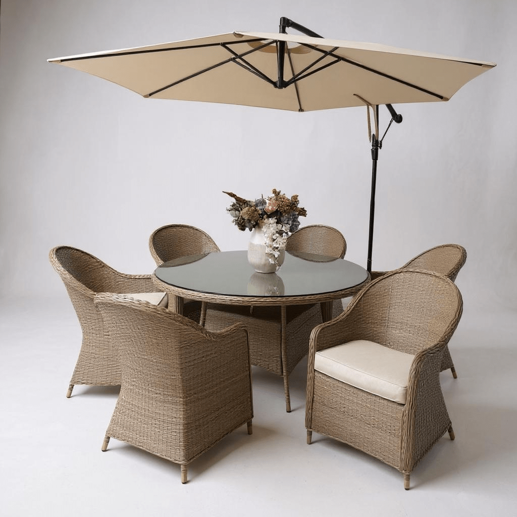 Capri 6 Seat Dining Set - The Outlet Home