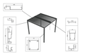 Cosmo Plus LED Gazebo - 4 X 3M - The Outlet Home