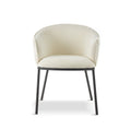 DUKE Bouclé White Dining Chair - The Outlet Home