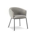 DUKE Bouclé White Dining Chair - The Outlet Home