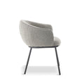 DUKE Bouclé White Dining Chair - The Outlet Home